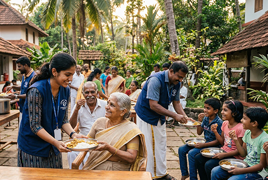 Mathruka Volunteers Helping Community